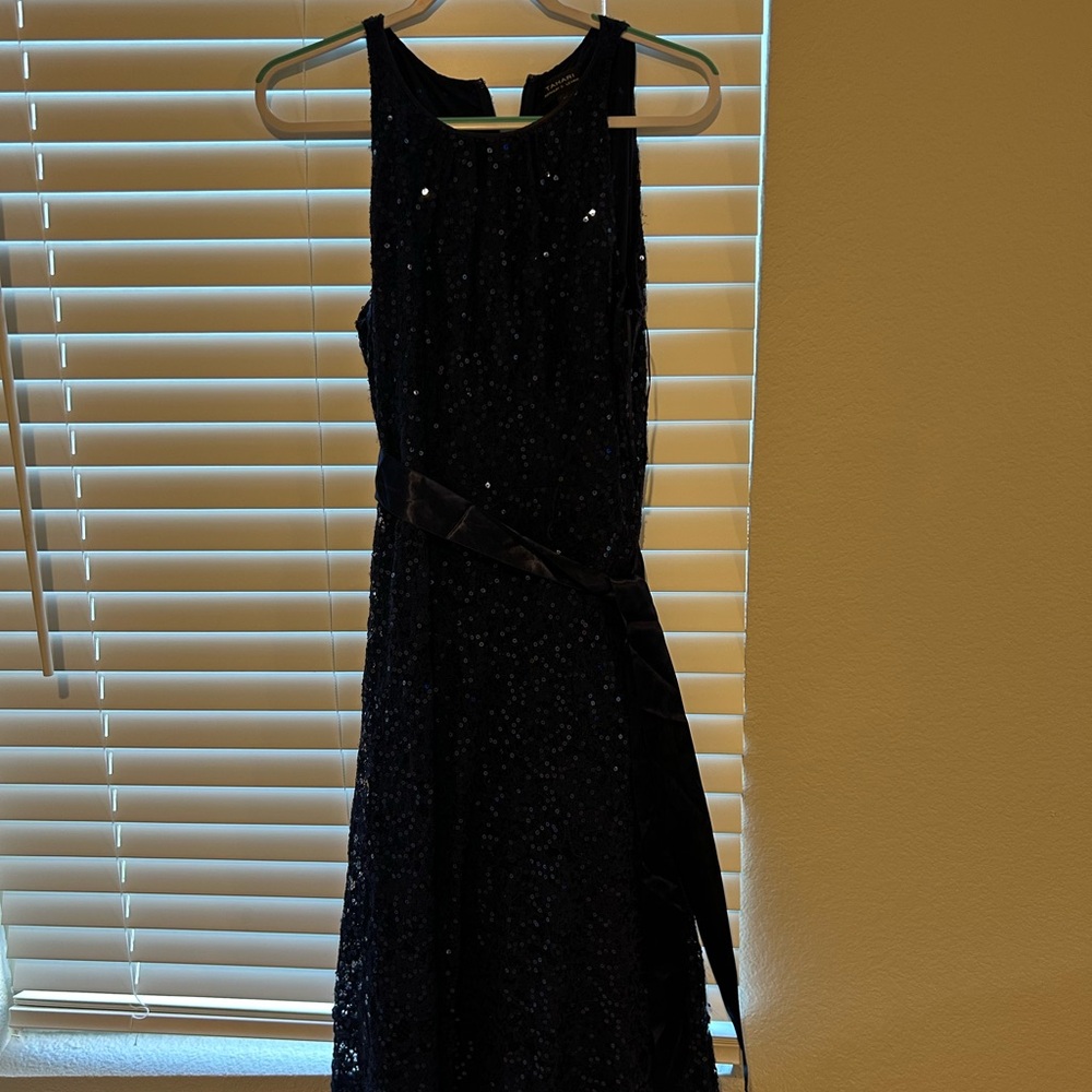 Tahari Woman Black Halter Maxi Dress